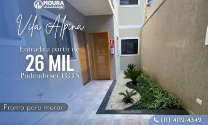 Casa Sobreposta para Venda em São Paulo, Vila Alpina, 2 dormitórios, 1 banheiro