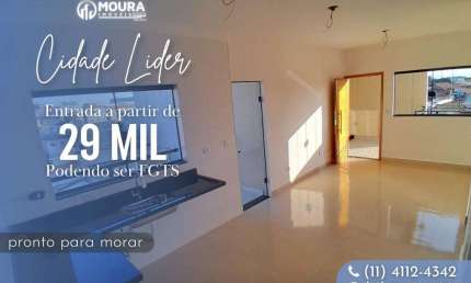Casa Sobreposta para Venda em São Paulo, Cidade Lider, 2 dormitórios, 1 banheiro, 1 vaga