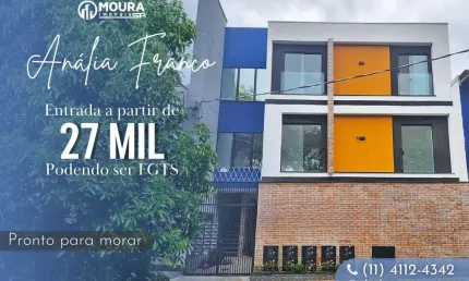 Casa Sobreposta para Venda em São Paulo, Jardim Anália Franco, 2 dormitórios, 1 banheiro
