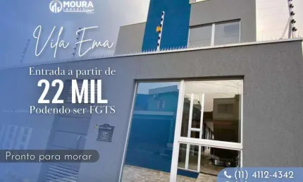 Apartamento para venda em são paulo, vila ema, 2 dormitórios, 1 banheiro