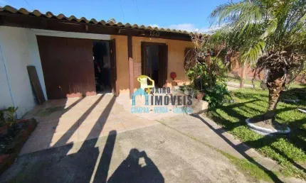 São duas casas, 2 dormitórios cada, à venda por R$ 130.000 - Centro - Balneário Pinhal/RS