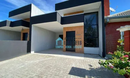 Casa em designer moderno com 3 dormitórios, sendo 1 suíte à venda, por r$ 330.000 - nova tramandaí - tramandaí/rs