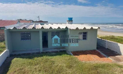 Linda casa na beira mar, APTA FINANCIAMENTO BANCÁRIO, com 2 dormitórios à venda por R$ 195.000 - Centro - Balneário Pinhal