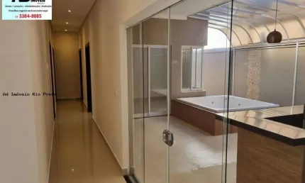 Casa em Condomínio para Venda em São José do Rio Preto, Residencial Village Damha Rio Preto II, 3 dormitórios, 1 suíte, 5 banheiros, 4 vagas