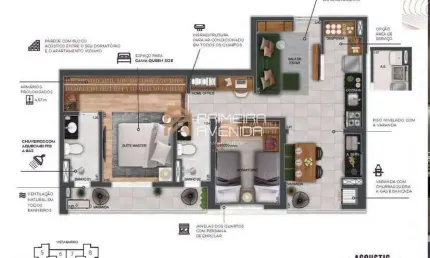 Repasse - Apartamento 68m² - 2 dorms/1 suíte - Wonder Cidade Jardim