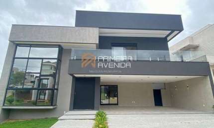 Sobrado 422m² - 4 Suítes com varanda Cond. Residencial Jaguary - Urbanova