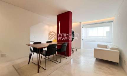 Apartamento Duplex no Aquarius - 82m² 1 suíte, 2 vagas em frente a praça