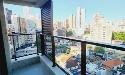 Apartamento quarto e sala  varanda nascente piscina novo á venda na barra!