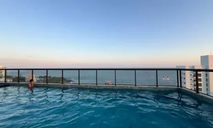 APARTAMENTO 1 QUARTO COM SUÍTE VARANDA VISTA MAR PISCINA SALÃO DE FESTA À VENDA NA BARRA