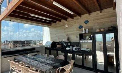 Cobertura Duplex para VENDA em Camboinha 3 - 279m², 4 suítes + DCE, Posição Nascente Sul com Piscina Privativa