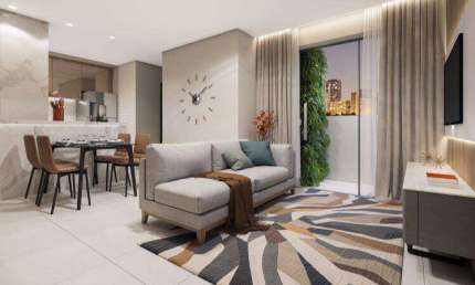 Lindo apartamento 2 quartos com varanda no bairro - Santa Branca.