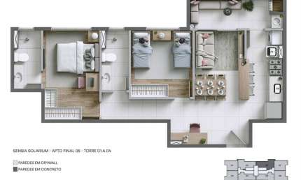 Vendo apartamento dois quartos c/ suíte e varanda gourmet – Contagem/MG