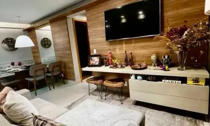 Lindo apto de dois qtos, suite, duas vagas e lazer no Liberdade