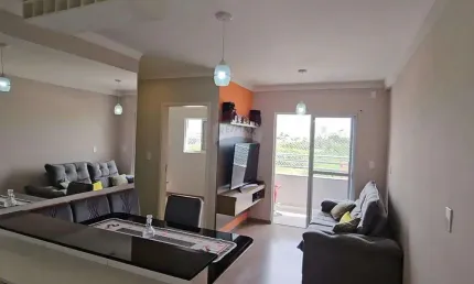Apartamento 2 Dormitórios 1 Suíte 2 Vagas de Garagem no Condomínio Alpha Club, próximo ao Parque Campolim.