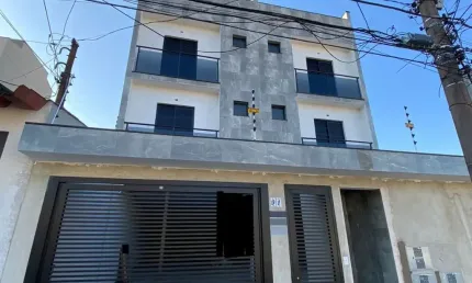 Apartamento sem condomínio (Novo) com 51 m², 2 dormitórios, 1 banheiro no Parque Oratório em Santo André.