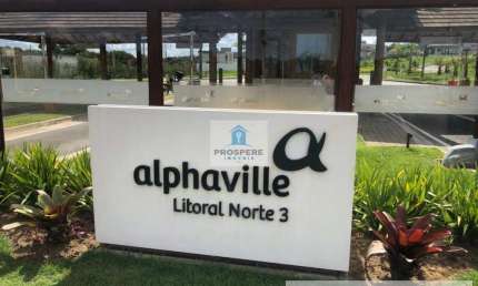 Lote no condomínio Alphaville Litoral Norte 3. com 480 m²