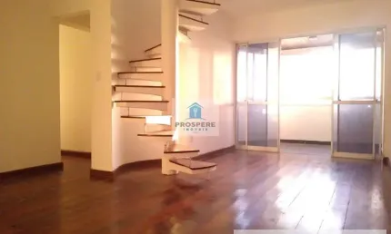 Cobertura duplex nascente com 3 quartos, piscina e 3 vagas de garagem no Caminho das Árvores.