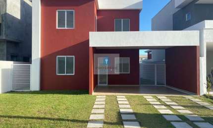 Casa Duplex: 3 quartos, 4 banheiros, 2 vagas de garagem, varanda. Condomínio com infraestrutura completa, segurança/portaria 24hrs e lazer.