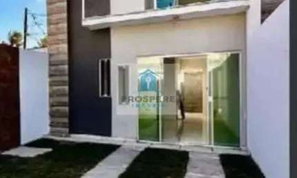 Casa duplex em ipitanga, , 3 quartos sendo 2 suítes,  varanda, 3 banheiros, área de serviço com quarto de serviço, área externa e 2 vagas de estacionamento