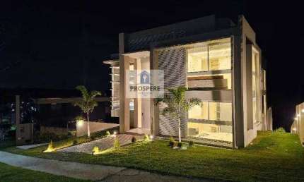 Casa de condomínio com 7 quartos, 480m², à venda em Camaçari, Alphaville (Abrantes)