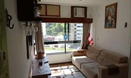 Apartamento tipo flat, totalmente mobiliado, 1 vaga, ondina