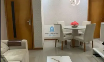 Apartamento 3 quartos 2 banheiros, 2 vagas de garagem, varanda, mobiliado. Condomínio com infraestrutura completa, portaria 24hrs e lazer.