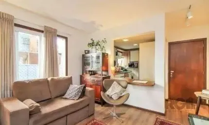 Apartamento no Bairro Auxiliadora de 1 dormitório e 2 vagas