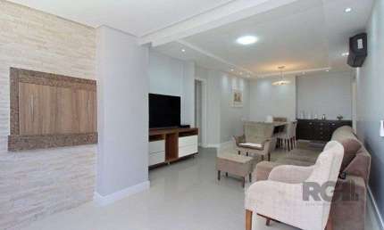 Excelente apartamento de 109,37m² com 3 dormitórios e 1 vaga de garagem.