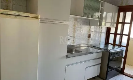 Apartamento de 1 dormitório mobiliado, sala, cozinha mobiliada