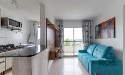 Apartamento 2 dormitórios e uma vaga no bairro morro santana com sacada.