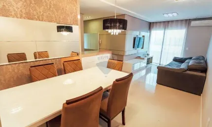 Apartamento 1 suíte +2 quartos, 3 vagas de garagem individuais, apartamento semi mobiliado