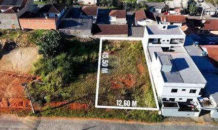 Terreno 510 m² a venda em indaial - bairro rio morto