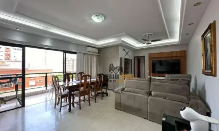Amplo Apartamento 3 Dormitórios/Suíte/Garagem Demarcada à Venda em Santos ! ! !