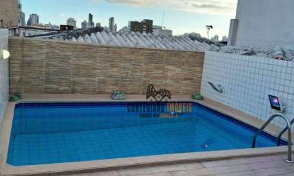 LINDA COBERTURA COM PISCINA E CHURRASQUEIRA À VENDA EM SANTOS !