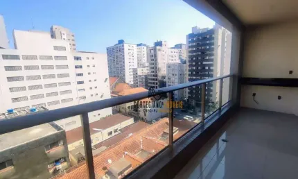Lazer completo - apartamento com 2 dormitórios à venda, 128 m² por r$ 1.550.000 - embaré - santos!