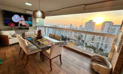 Apartamento com 3 dormitórios à venda, 132 m² por R$ 2.100.000,00 - Ponta da Praia - Santos/SP