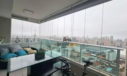 Apartamento com 3 dormitórios à venda, 88 m² por R$ 1.200.000,00 - Campo Grande - Santos/SP