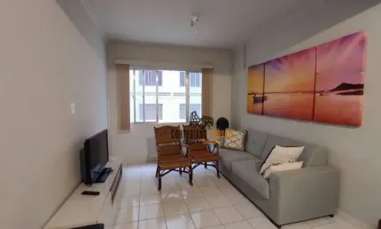Frente à praia - apartamento com 1 dormitório à venda, gonzaga, santos!