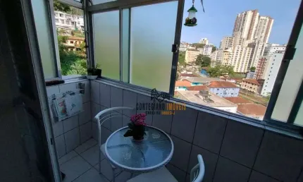 Amplo Apartamento 1 dormitório à venda, 55 m² por R$ 210.000 - Itararé - São Vicente