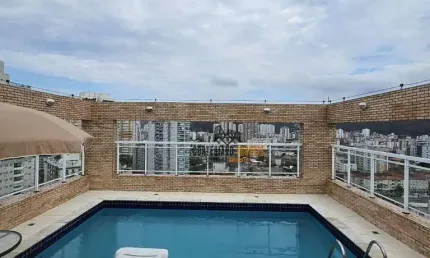Gonzaga, Santos - Apartamento 1 Dormitório Com Lazer Completo na Cobertura !