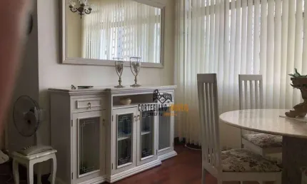 Apartamento com 2 dormitórios para alugar, 95 m² por r$ 4.390,00/mês - boqueirão - santos/sp