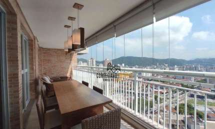 Apartamento com 3 dormitórios à venda, 131 m² por R$ 1.950.000,00 - Gonzaga - Santos/SP