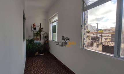 Sobreposta alta em Village com 2 dormitórios à venda por R$ 415.000 - Campo Grande - Santos/SP