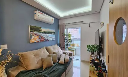 Apartamento com 1 dormitório para alugar, 50 m² por R$ 5.500,02/mês - Vila Matias - Santos/SP