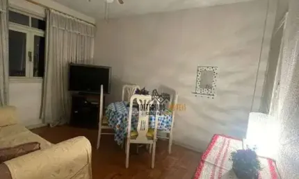 Apartamento com 1 dormitório para alugar, 55 m² por R$ 2.700,00/mês - Pompéia - Santos/SP