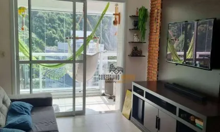 Apartamento com 2 dormitórios para alugar, 79 m² por R$ 5.000,02/mês - José Menino - Santos/SP