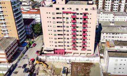 Apartamento para Venda em Praia Grande, Guilhermina, 2 dormitórios, 2 suítes, 1 banheiro, 2 vagas