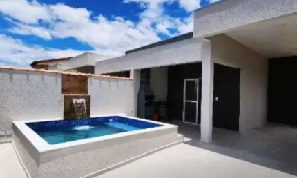 Casa para Venda em Itanhaém, Balneário Gaivota, 3 dormitórios, 1 suíte, 1 banheiro, 2 vagas