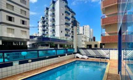 Apartamento para Venda em Praia Grande, Ocian, 1 dormitório, 1 banheiro, 1 vaga