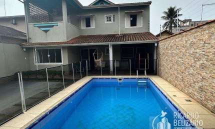 Casa para Venda em Praia Grande, Jardim Real, 3 dormitórios, 1 banheiro, 2 vagas